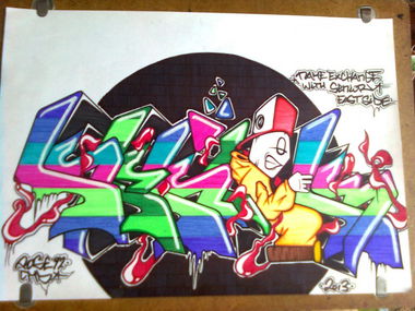 Graffiti Sketch in Budapest - Photo by Rose92CMDesign (2013)