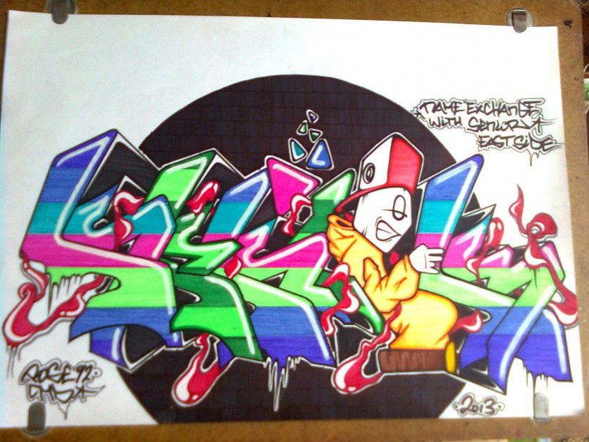 Graffiti Sketch in Budapest - Photo by Rose92CMDesign (2013)