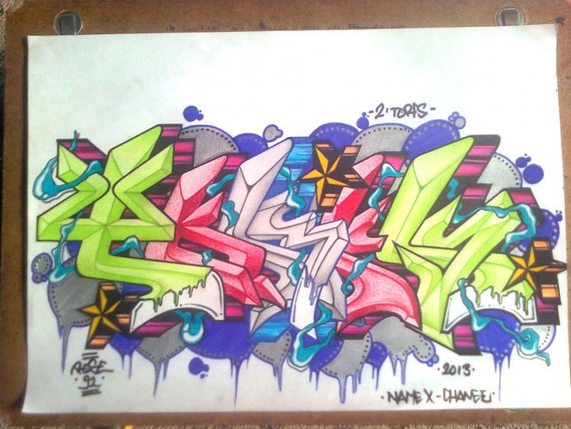 Graffiti Sketch - Photo by Rose92CMDesign (2013)