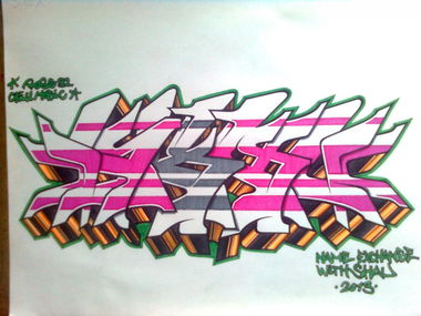 Graffiti Sketch - Photo by Rose92CMDesign - Xchange, !, Shau (2013)
