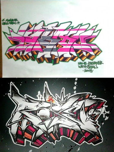 Graffiti Sketch - Photo by Rose92CMDesign (2013)