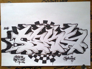 Graffiti Sketch - Photo by Rose92CMDesign (2014)