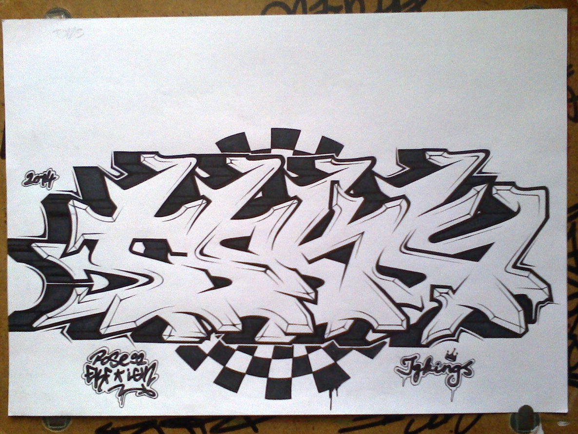 Graffiti Sketch - Photo by Rose92CMDesign (2014)