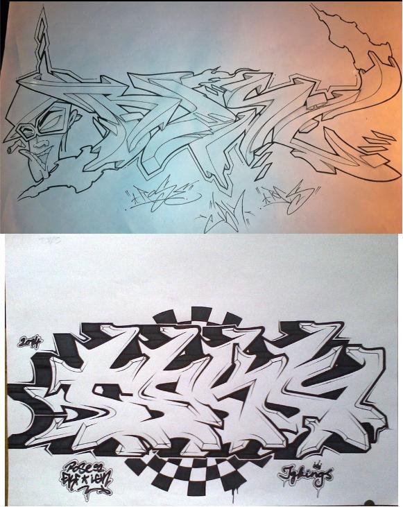 Graffiti Sketch - Photo by Rose92CMDesign (2014)