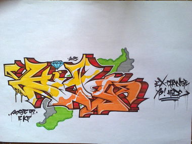 Graffiti Sketch - Photo by Rose92CMDesign