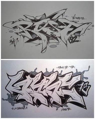 Graffiti Sketch - Photo by Rose92CMDesign