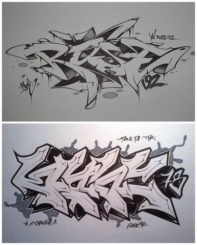 Graffiti Sketch - Photo by Rose92CMDesign