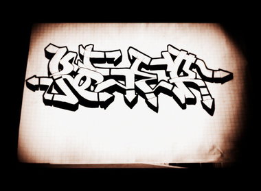 Graffiti Sketch - Photo by RoseR - rose, one, oner (2014)