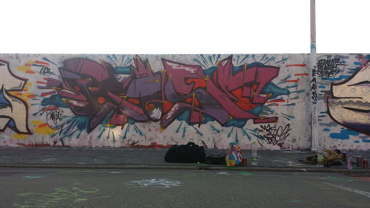 Graffiti Wall in Wohnort - Photo by RoseRBTS - Roser