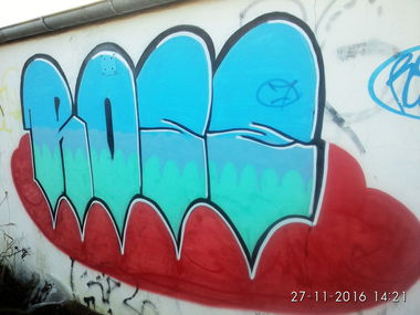 Graffiti Wall in Gorzów wielkopolski  - Photo by Roseone