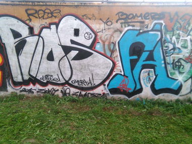 Graffiti Bombing - Photo by Roseone