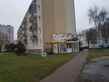 Graffiti Bombing in Gorzów wielkopolski - Photo by Roseone (2016)