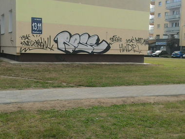 Graffiti Bombing in Gorzów wielkopolski  - Photo by Roseone (2016)
