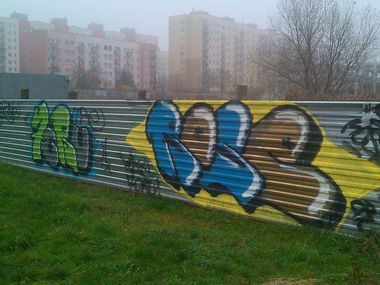 Graffiti Wall in Gorzów wielkopolski  - Photo by Roseone (2015)