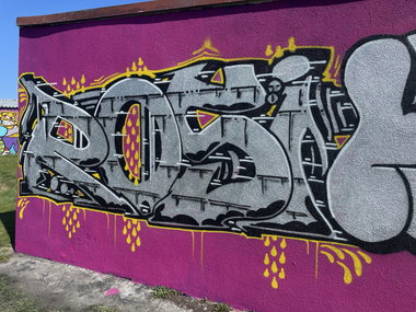 Graffiti Wall in Gorzow - Photo by Roseumour