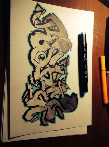 Graffiti Sketch - Photo by Roshep - Roshep (2014)