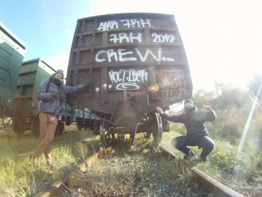 Graffiti Train - Photo by Rost_Amr - 7rh., Amr (2012)