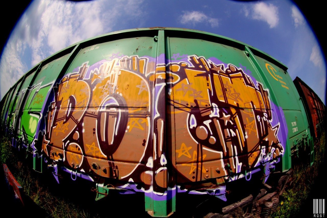 Graffiti Train - Photo by Rost_Amr - Rost, amr (2013)