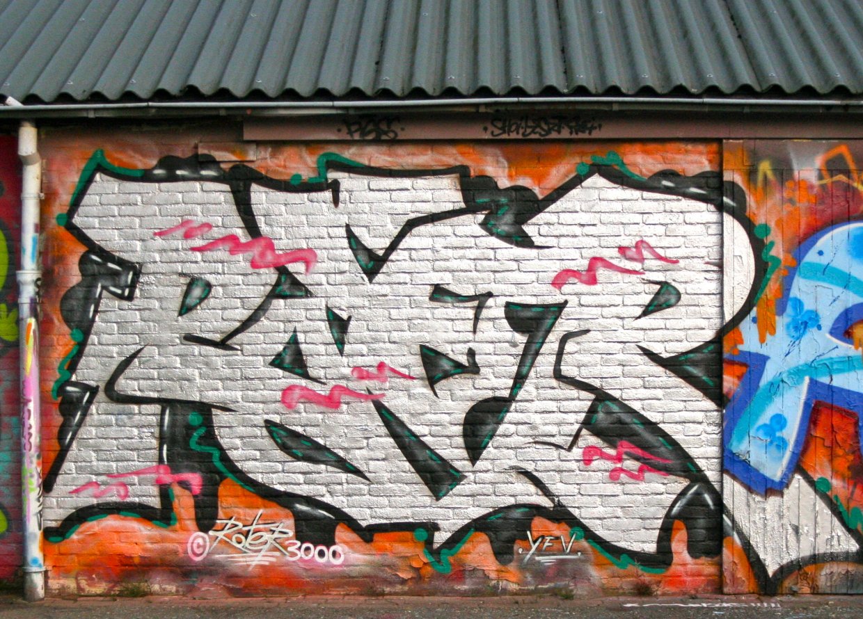 Graffiti Wall in Hengelo - Photo by Roter3000 - Holland, Niederlande, Clyde (2013)
