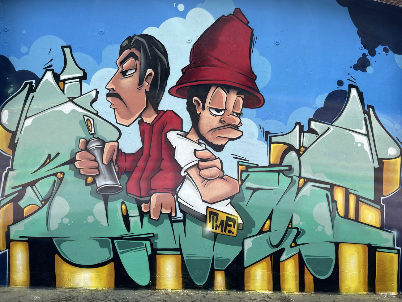 Graffiti Wall in Hamburg - Photo by RowdyOne