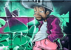 Graffiti Wall in Chemnitz - Photo by RowdyOne (2025)