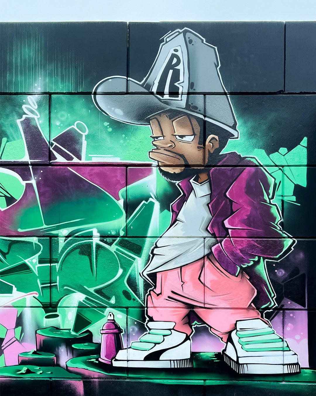 Graffiti Wall in Chemnitz - Photo by RowdyOne (2025)