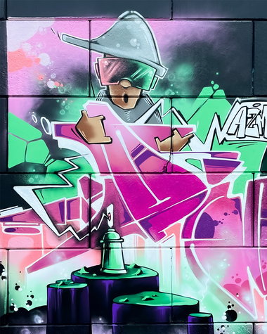 Graffiti Wall in Chemnitz - Photo by RowdyOne (2025)