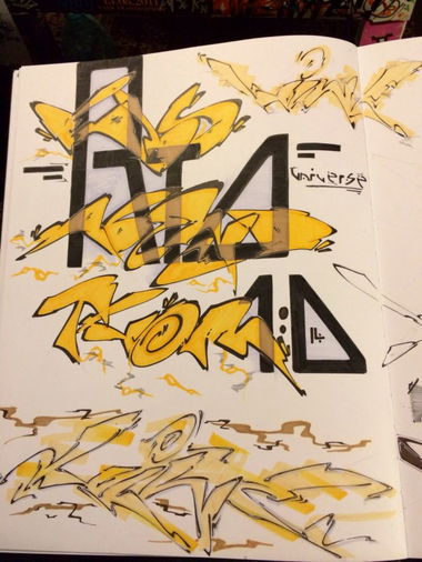 Graffiti Sketch - Photo by RowdyTakeOver - Dabs, Abend, Abnd