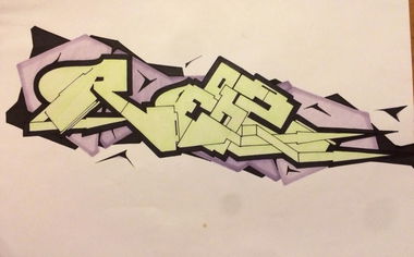 Graffiti Sketch - Photo by RowdyTakeOver - Reiz, Abend, Rto