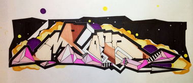 Graffiti Sketch - Photo by RowdyTakeOver - Mond, Sketch, Color