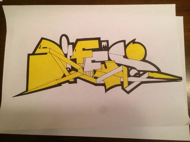 Graffiti Sketch - Photo by RowdyTakeOver - Diffus, Berlin, Sketch