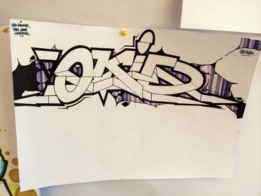 Graffiti Sketch - Photo by RowdyTakeOver - Okid, Abend, Abnd