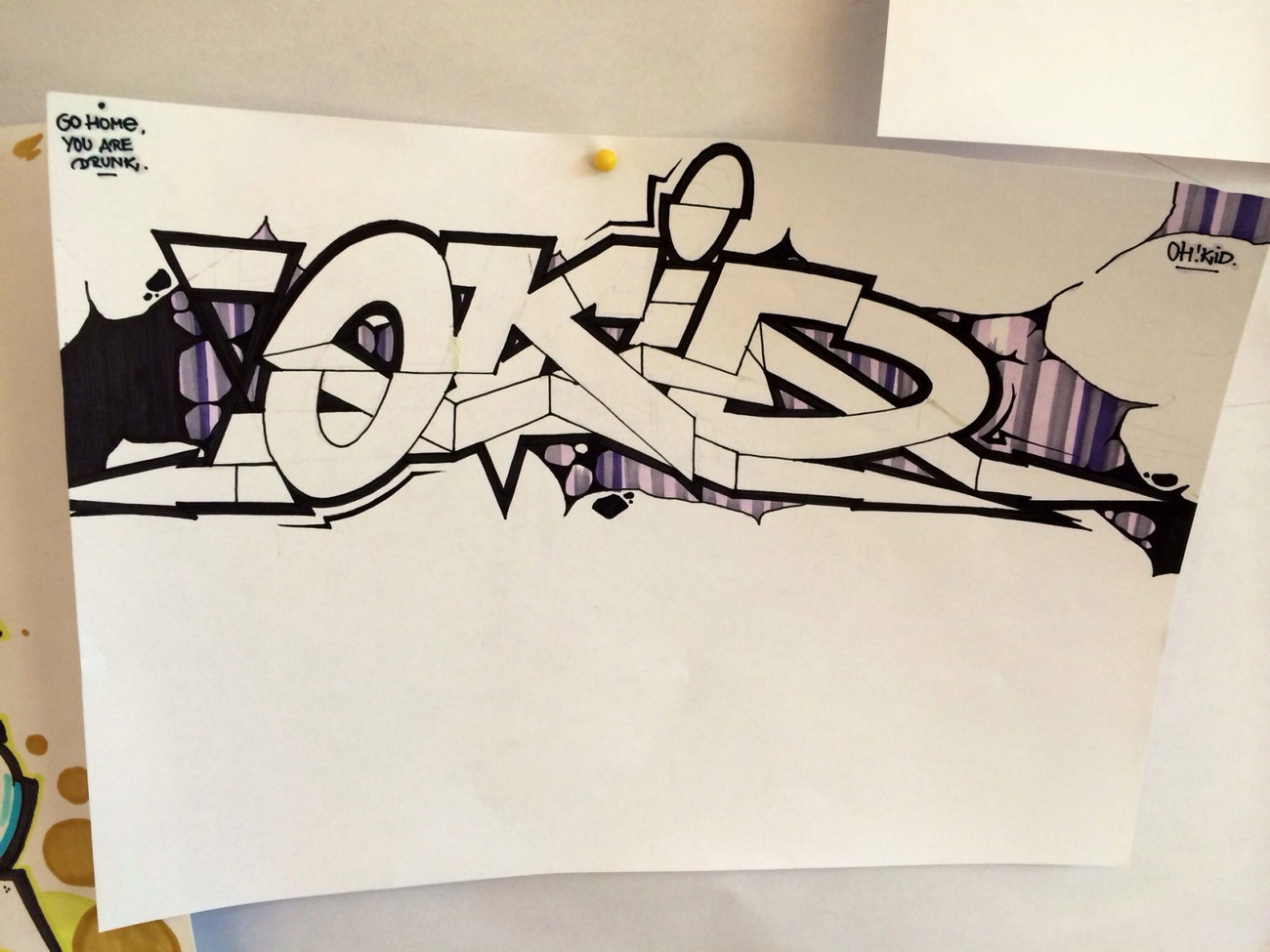 Graffiti Sketch - Photo by RowdyTakeOver - Okid, Abend, Abnd