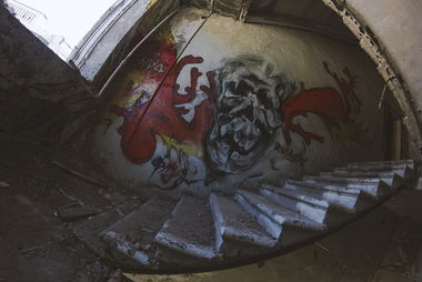 Graffiti Wall in Saint Petersburg - Photo by Rowek - Rowek, Flood (2012)