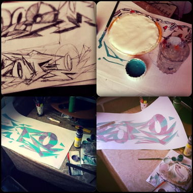 Graffiti Sketch in Kharkov - Photo by Rozm - Rozm (2013)