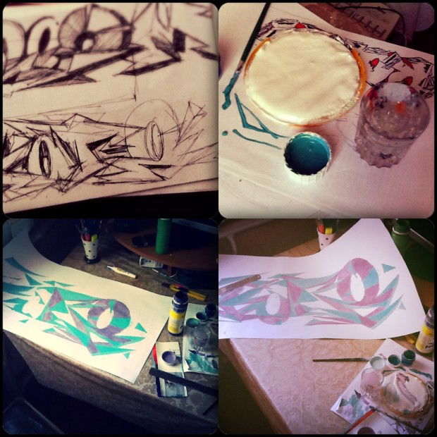 Graffiti Sketch in Kharkov - Photo by Rozm - Rozm (2013)