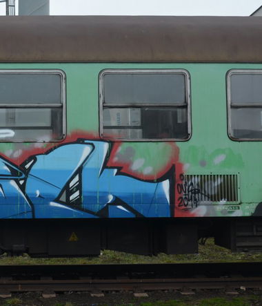 Graffiti Train in Kosice - Photo by RtotheKOKOT (2014)