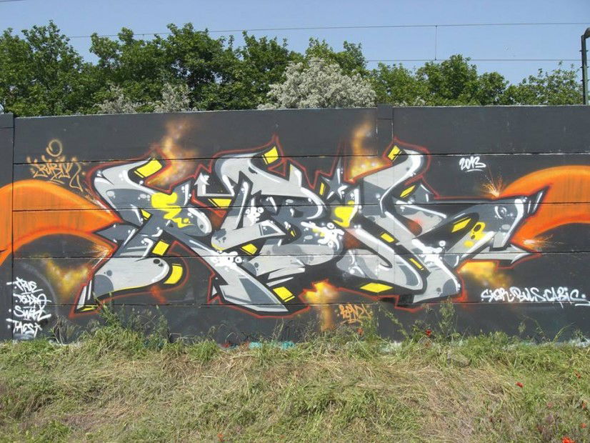 Graffiti Wall in Budapest - Photo by Rubik - Rubik (2013)