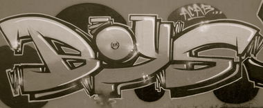 Graffiti Wall in Saarbrücken - Photo by Rucksackfranzose - BOYS, ULTRAS