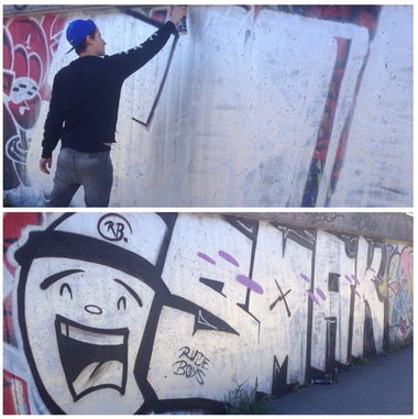 Graffiti Wall - Photo by RudeBoysCrew - Bombing, Silver, street (2015)