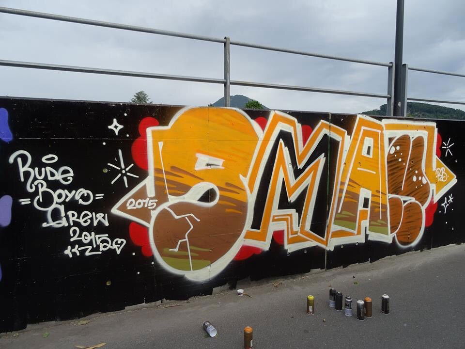 Graffiti Wall - Photo by RudeBoysCrew - Smakone, rudeboyscrew, Rude (2015)