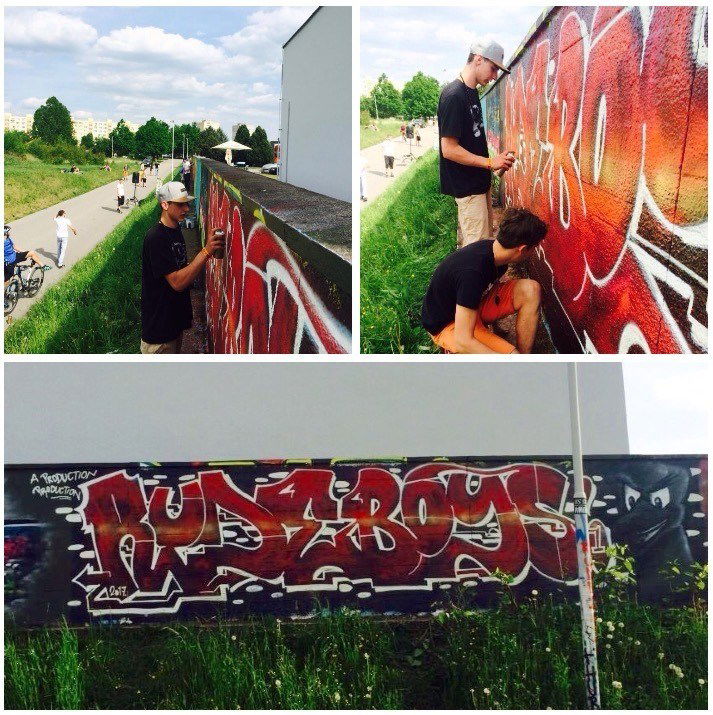 Graffiti Wall in Budweis - Photo by RudeBoysCrew - Budweiss, čz, Tour (2015)