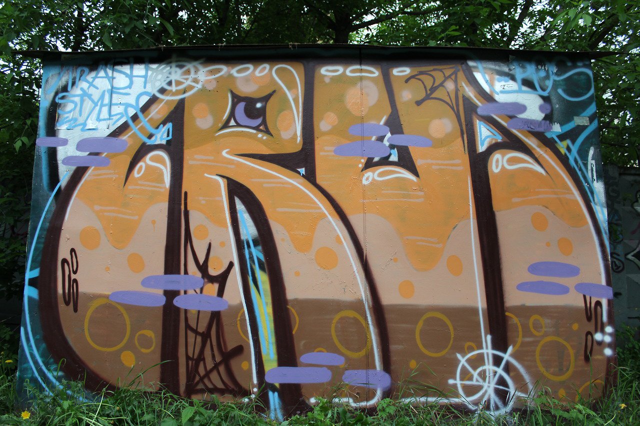 Graffiti Bombing in Russia - Photo by RudeR - RUder, POS, Trainline (2013)