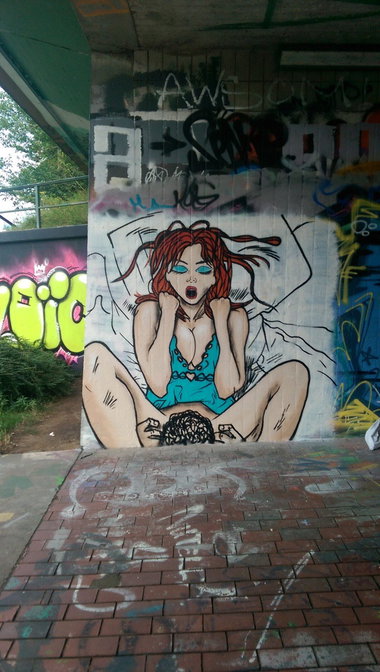 Graffiti Wall - Photo by RuloCrew - sexy, girl, sexual (2017)