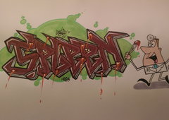 Graffiti Wall - Photo by RuloCrew - doctor, milz, spleen (2017)