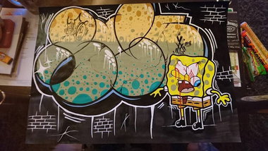 Graffiti Wall - Photo by RuloCrew - Rulo, RuloCrew, Spongebob