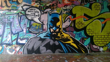 Graffiti Wall - Photo by RuloCrew - batman, watchmen, rulo (2017)