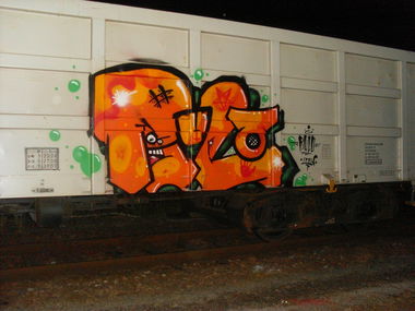 Graffiti Train - Photo by RuloCrew - Rulo, RuloCrew