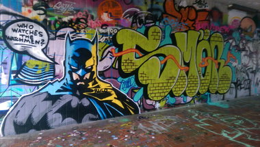 Graffiti Wall - Photo by RuloCrew - batman, watchmen, smör (2017)