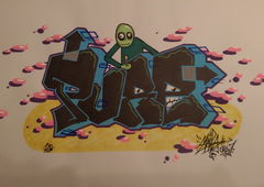 Graffiti Sketch - Photo by RuloCrew - saladfingers, rustyspoon, purefear (2016)